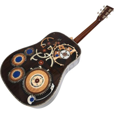 Custom Vertex D200 Natural Solid Spruce Top Dreadnought Acoustic Electric Guitar - Image 2