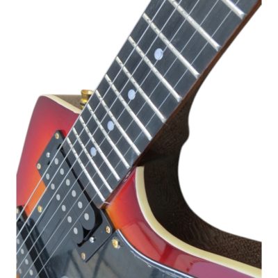 Custom Crown Sunburst Flamed Maple Top Modernistic Explorer 6 String Electric Guitar - Image 5