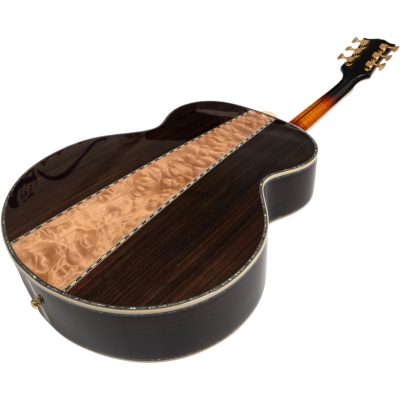 Custom Crown SJ200 Abalone Vine King Vintage Sunburst Solid Spruce Top Acoustic Electric Guitar - Image 9
