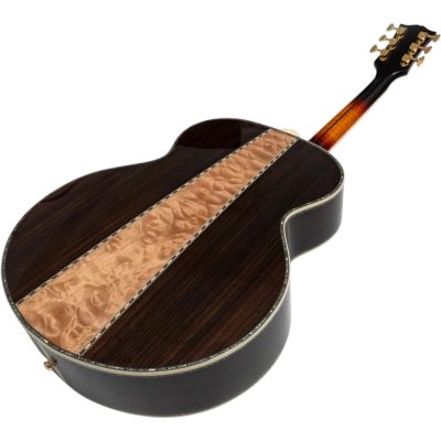 Custom Crown SJ200 Abalone Vine King Vintage Sunburst Solid Spruce Top Acoustic Electric Guitar - Image 8