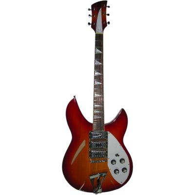 Custom Nova Vintage Sunburst 381 V69 Semi Hollow 3 Pickups Electric Guitar - Image 7