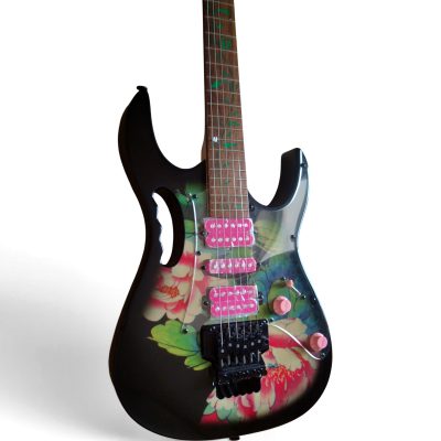 Custom Axis JEM77 Floral Pattern 6 String Electric Guitar