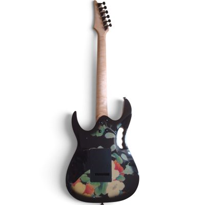 Custom Axis JEM77 Floral Pattern 6 String Electric Guitar - Image 5