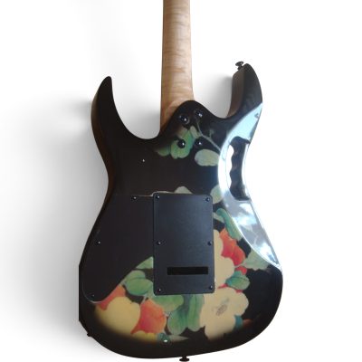 Custom Axis JEM77 Floral Pattern 6 String Electric Guitar - Image 6