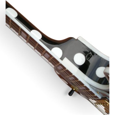Custom Crown Randy Polka Dots Black White Electric Guitar - Image 6
