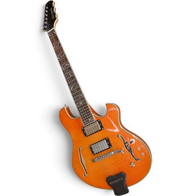 Custom Vesper Amber Flamed Maple Top Languedoc Region Quilted Maple Back Guitar - Image 2