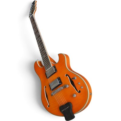 Custom Vesper Amber Flamed Maple Top Languedoc Region Quilted Maple Back Guitar - Image 4