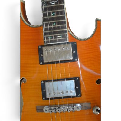 Custom Vesper Amber Flamed Maple Top Languedoc Region Quilted Maple Back Guitar - Image 5