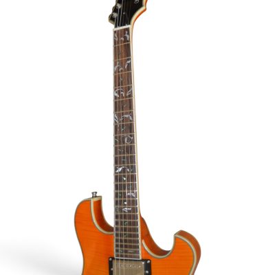 Custom Vesper Amber Flamed Maple Top Languedoc Region Quilted Maple Back Guitar - Image 7