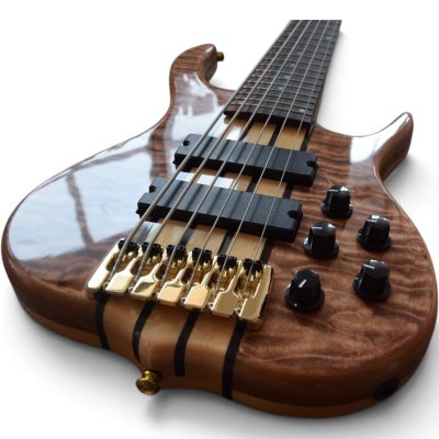Custom Denver Elite BSR Quilted Maple Top 6 String Bass - Image 8