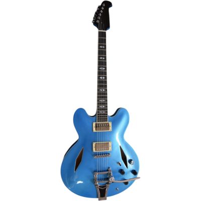 Custom Crown DG335 Dave Grohl Pelham Blue Bigsby Tremolo Electric Guitar - Image 2