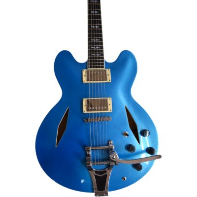 Custom Crown DG335 Dave Grohl Pelham Blue Bigsby Tremolo Electric Guitar