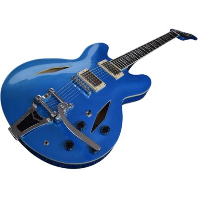 Custom Crown DG335 Dave Grohl Pelham Blue Bigsby Tremolo Electric Guitar - Image 7