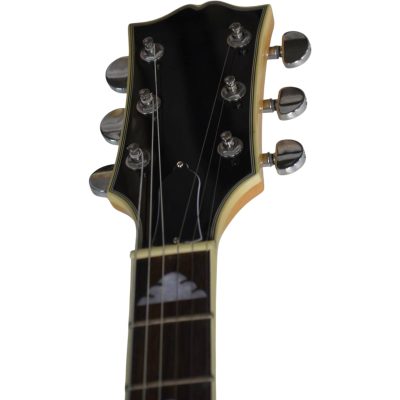 Custom Crown Natural Burl Maple Fhole Bigsby Tremolo Full Hollowbody Jazz Archtop Guitar - Image 6