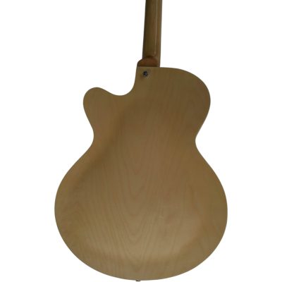 Custom Crown Natural Burl Maple Fhole Bigsby Tremolo Full Hollowbody Jazz Archtop Guitar - Image 2