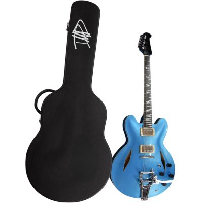 Custom Crown DG335 Dave Grohl Pelham Blue Bigsby Tremolo Electric Guitar - Image 12