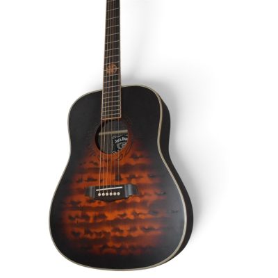 Custom Forge Jack Daniels Aged Barrel Finish Dreadnought Acoustic Electric Guitar Fishman Pickups