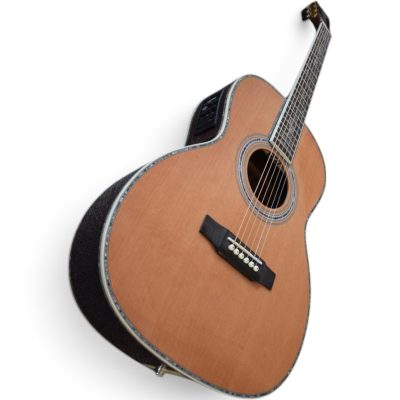 Custom Vertex 00045 Natural Finish Solid Spruce Top Acoustic Electric Guitar - Image 7