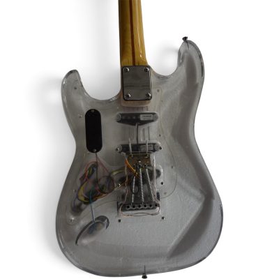 Custom Regent Plexiglass Acrylic Lucite Integrated Multi Colored LED Illumination Guitar - Image 3