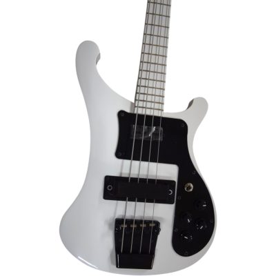 Custom Nova 4003 White 4 String Bass White Fretboard Maple Finish