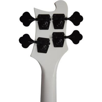 Custom Nova 4003 White 4 String Bass White Fretboard Maple Finish - Image 10