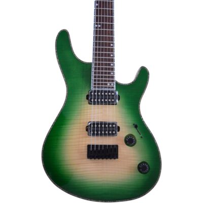 Custom Onyx Regius Green Burst Flamed Maple Top 6 String Electric Guitar