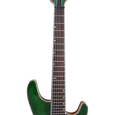 Custom Onyx Regius Green Burst Flamed Maple Top 6 String Electric Guitar - Image 4