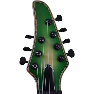 Custom Onyx Regius Green Burst Flamed Maple Top 6 String Electric Guitar - Image 5