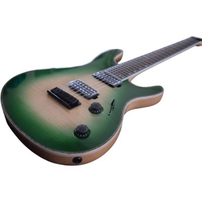 Custom Onyx Regius Green Burst Flamed Maple Top 6 String Electric Guitar - Image 6