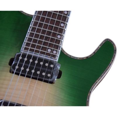 Custom Onyx Regius Green Burst Flamed Maple Top 6 String Electric Guitar - Image 7
