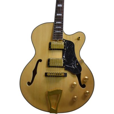 Custom Crown L5 Fhole Cream Jazz Electric Guitar
