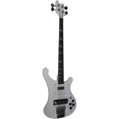Custom Nova 4003 White 4 String Bass - Image 3