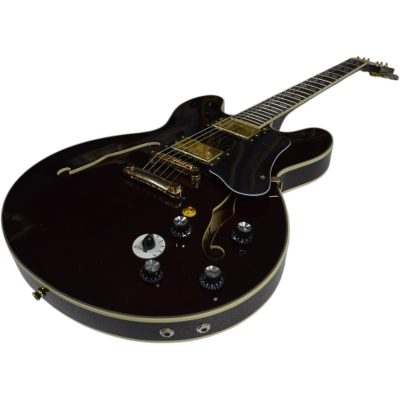 Custom Crown ES335 BB King Lucille Burgundy Dark Red Electric Guitar - Image 5