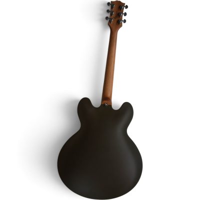 Custom Crown ES333 Tom DeLonge Satin Brown Cream Racing Stripe Fhole Semi Hollow Jazz Guitar - Image 5