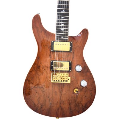 Custom Monarch Santana Burl Spalted Rosewood Neck Electric Guitar