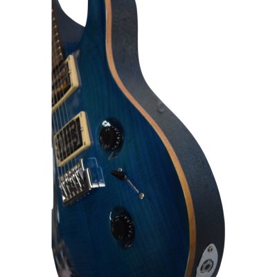 Custom Monarch Santana Blue Flamed Maple Top Electric Guitar - Image 9