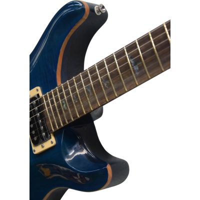 Custom Monarch Santana Blue Flamed Maple Top Electric Guitar - Image 8
