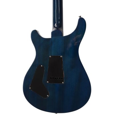 Custom Monarch Santana Blue Flamed Maple Top Electric Guitar - Image 4