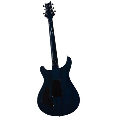 Custom Monarch Santana Blue Flamed Maple Top Electric Guitar - Image 3