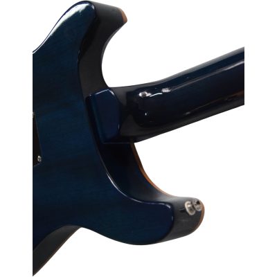 Custom Monarch Santana Blue Flamed Maple Top Electric Guitar - Image 2