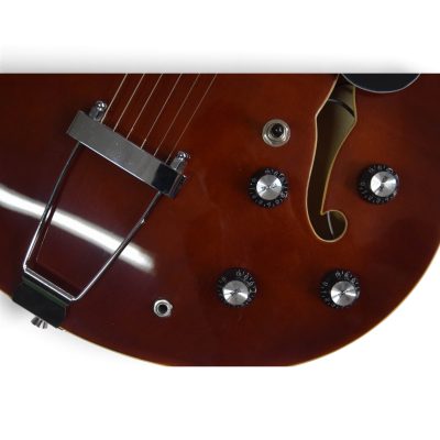 Custom Crown ES335 BB King Lucille Walnut Thinline Semi Hollow Body Guitar - Image 5