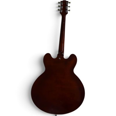 Custom Crown ES335 BB King Lucille Walnut Thinline Semi Hollow Body Guitar - Image 4