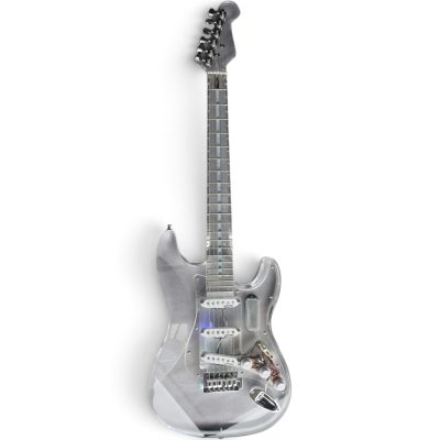 Custom Regent ST Multi Colored LED Plexiglass Acrylic Lucite Body Neck Guitar - Image 8