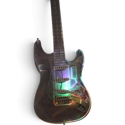 Custom Regent ST Multi Colored LED Plexiglass Acrylic Lucite Body Neck Guitar