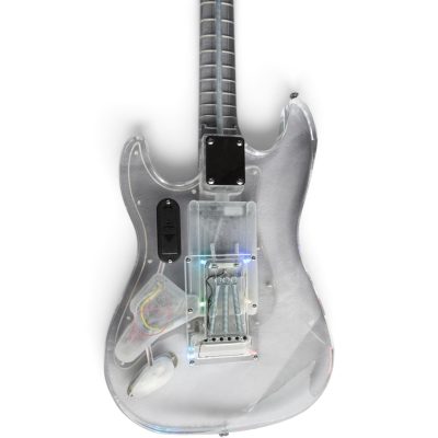 Custom Regent ST Multi Colored LED Plexiglass Acrylic Lucite Body Neck Guitar - Image 4