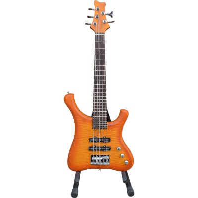 Custom Pulse Rock Bass Infinity Honey Violin Transparent Stain 4 String Bass - Image 4