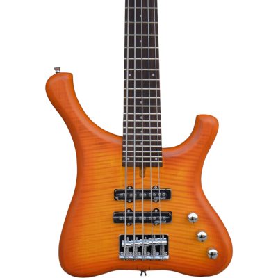 Custom Pulse Rock Bass Infinity Honey Violin Transparent Stain 4 String Bass