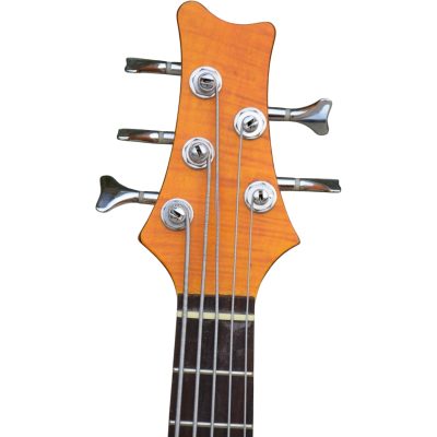 Custom Pulse Rock Bass Infinity Honey Violin Transparent Stain 4 String Bass - Image 6