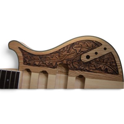 Custom Nova 4003 Naturalglo Lemmy Kilmister Finish 4 String Bass Oak Carved Leaves - Image 16
