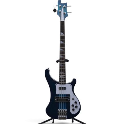 Custom Nova 4003 Trans Blue 4 String Bass - Image 5